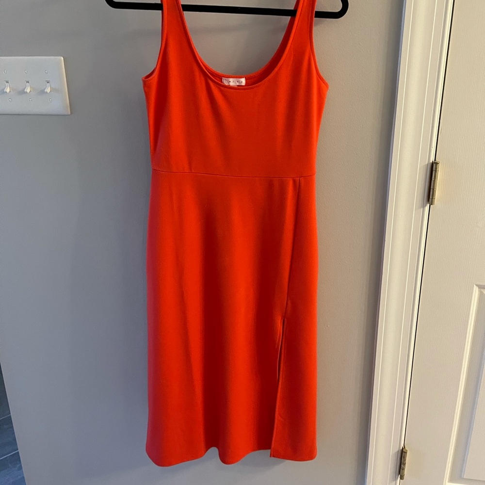 Leith scoop neck midi dress
